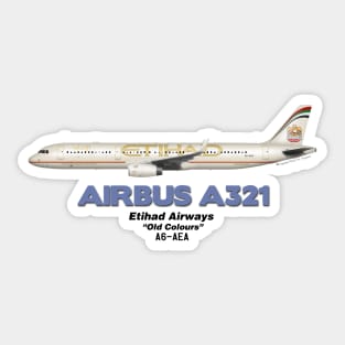 Airbus A321 - Etihad Airways "Old Colours" Sticker